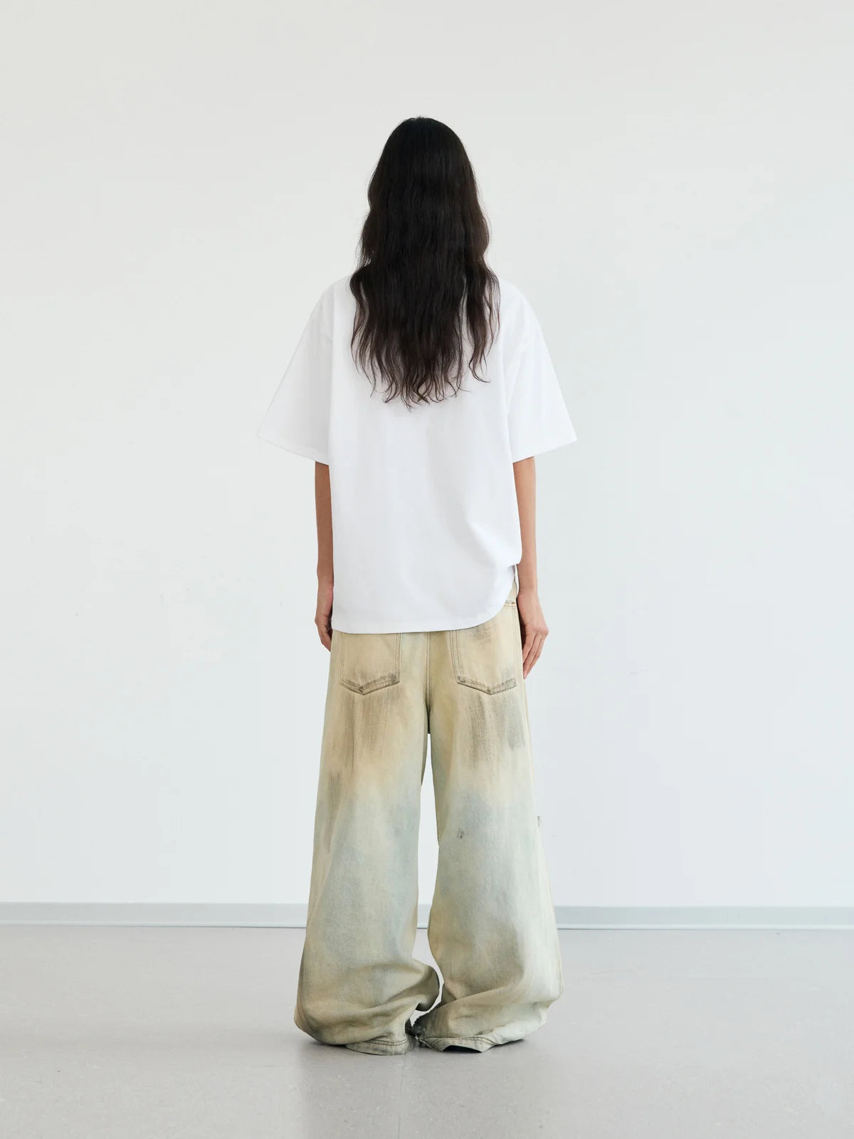 Peoplesense Mud Dye Ripped Jeans