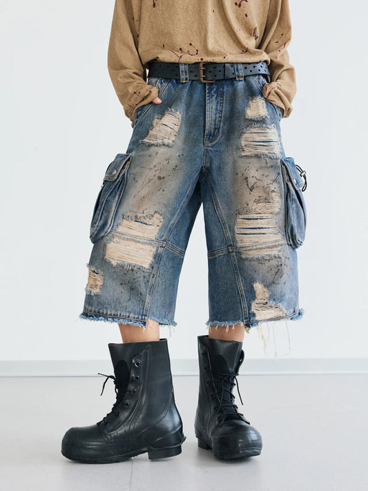 Peoplesense Forge Arc Crop Denim Jorts
