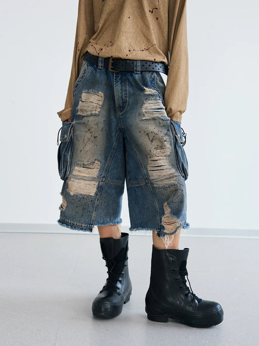 Peoplesense Forge Arc Crop Denim Jorts