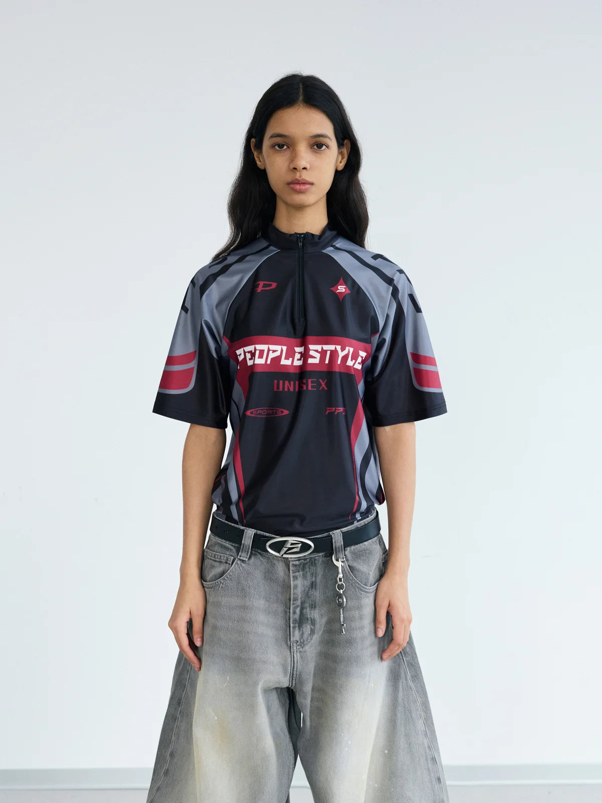 Peoplesense Slim Fit Cycling Jersey