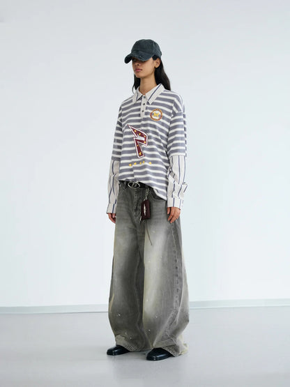 Peoplesense Striped Long-Sleeved Polo