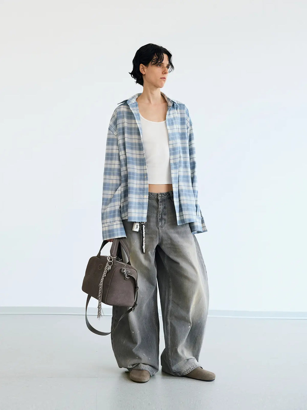 Peoplesense Serene Stripe & Gingham Overshirt