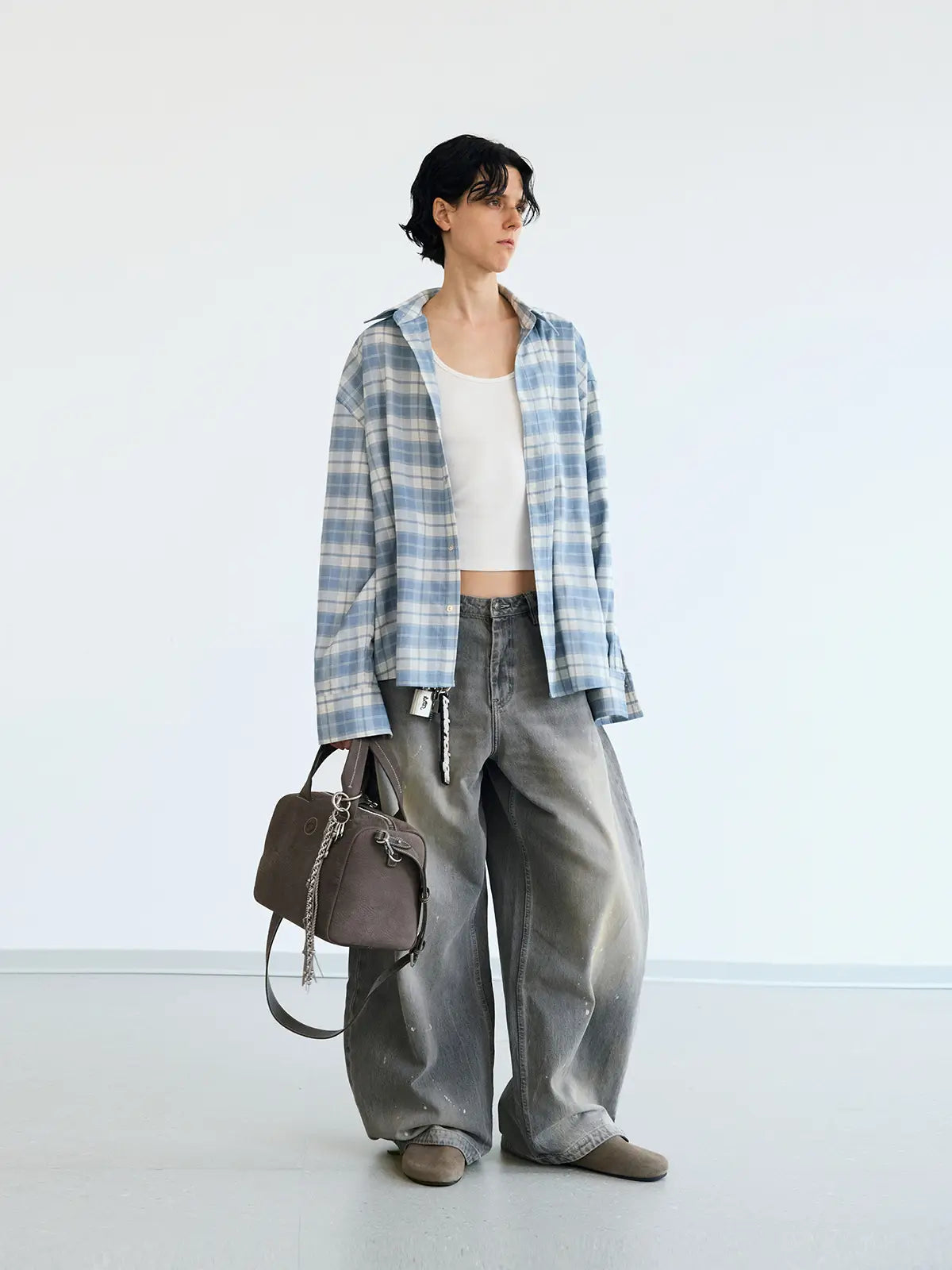 Peoplesense Serene Stripe & Gingham Overshirt