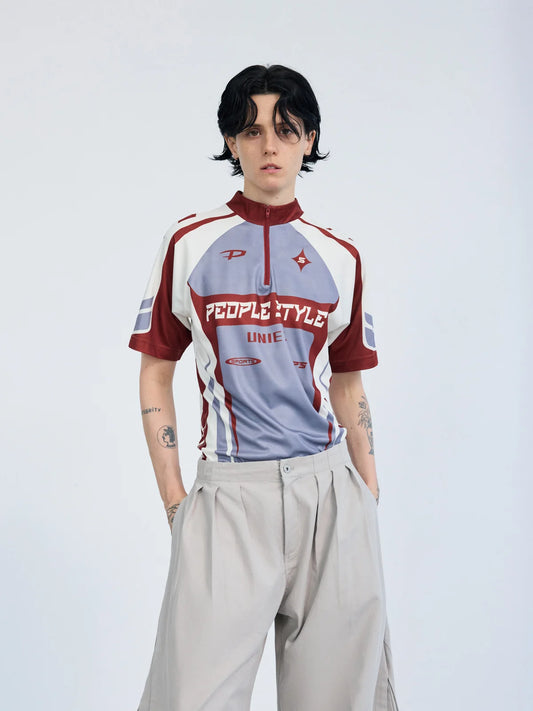 Peoplesense Slim Fit Cycling Jersey