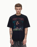 Peoplesense Vintage Washed Football Graphic Tee