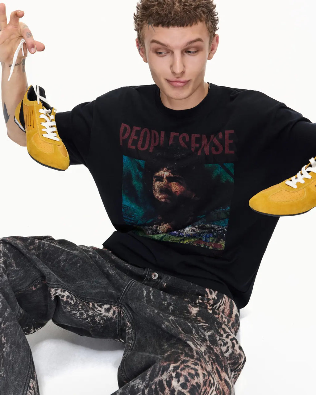 Peoplesense 07 Racer Suede Retro Trainer yellow