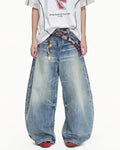 Peoplesense Vintage Curved Jeans Blue 7006