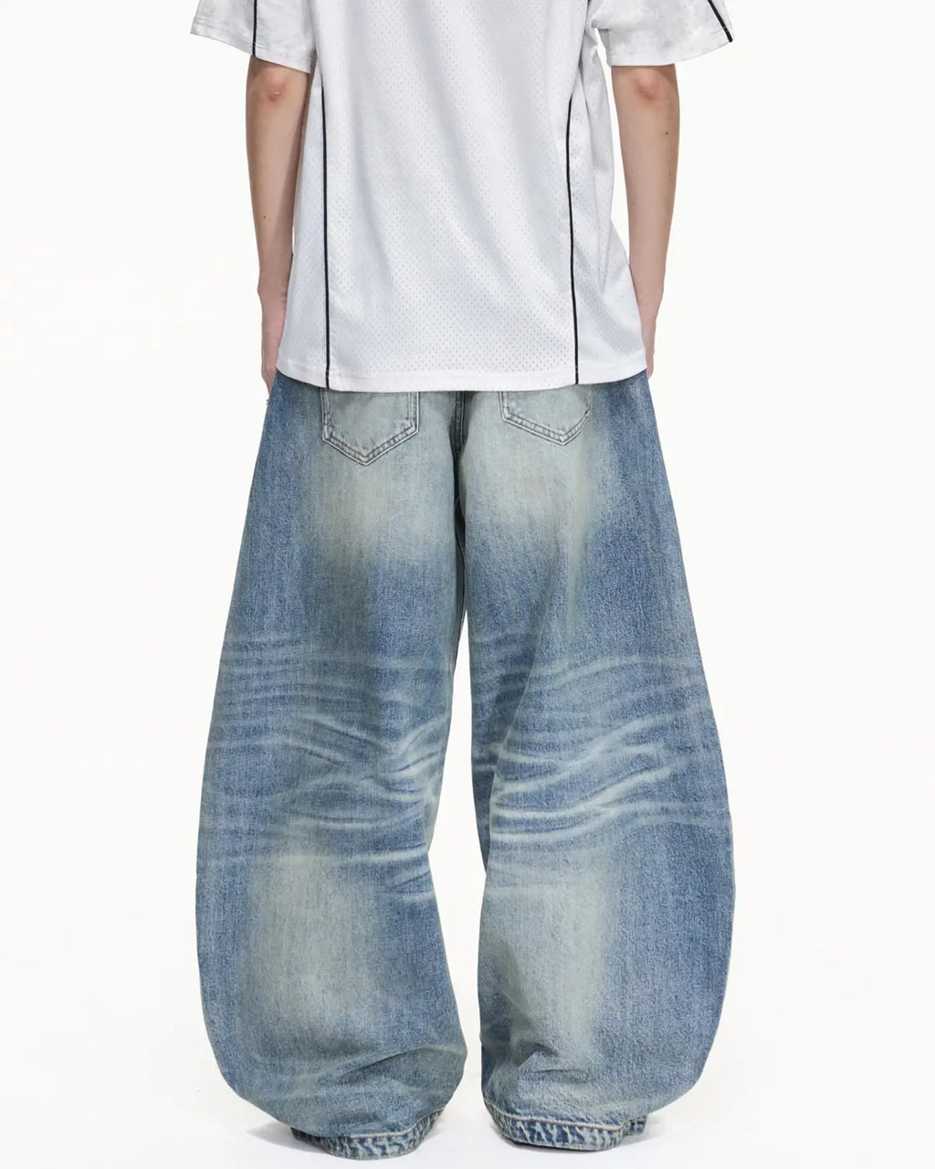 Peoplesense Vintage Curved Jeans Blue 7006