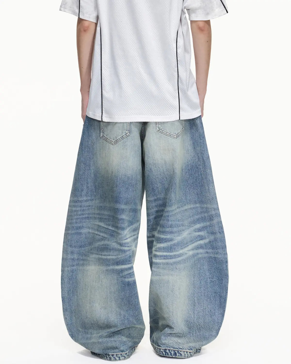 Peoplesense Vintage Curved Jeans Blue 7006