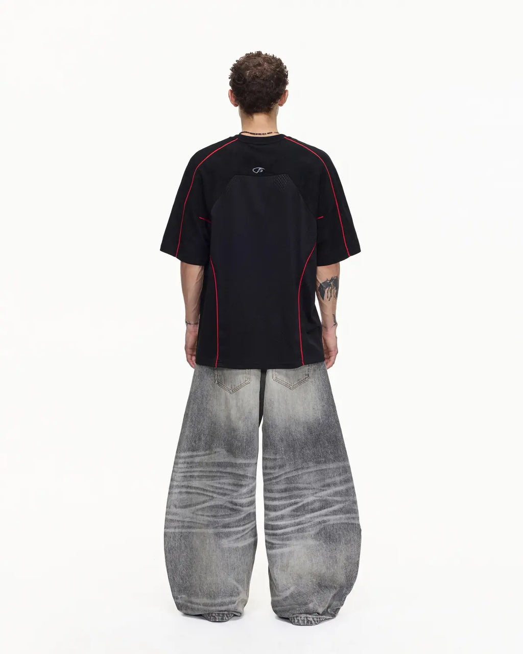 Peoplesense Vintage Curved Jeans Grey 7006
