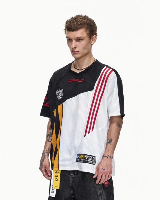 Peoplesense Multi-Panel "Flow Convergence" Jersey Polo