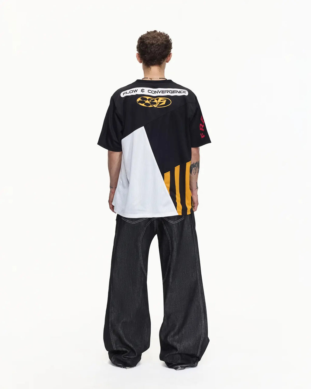 Peoplesense Multi-Panel "Flow Convergence" Jersey Polo
