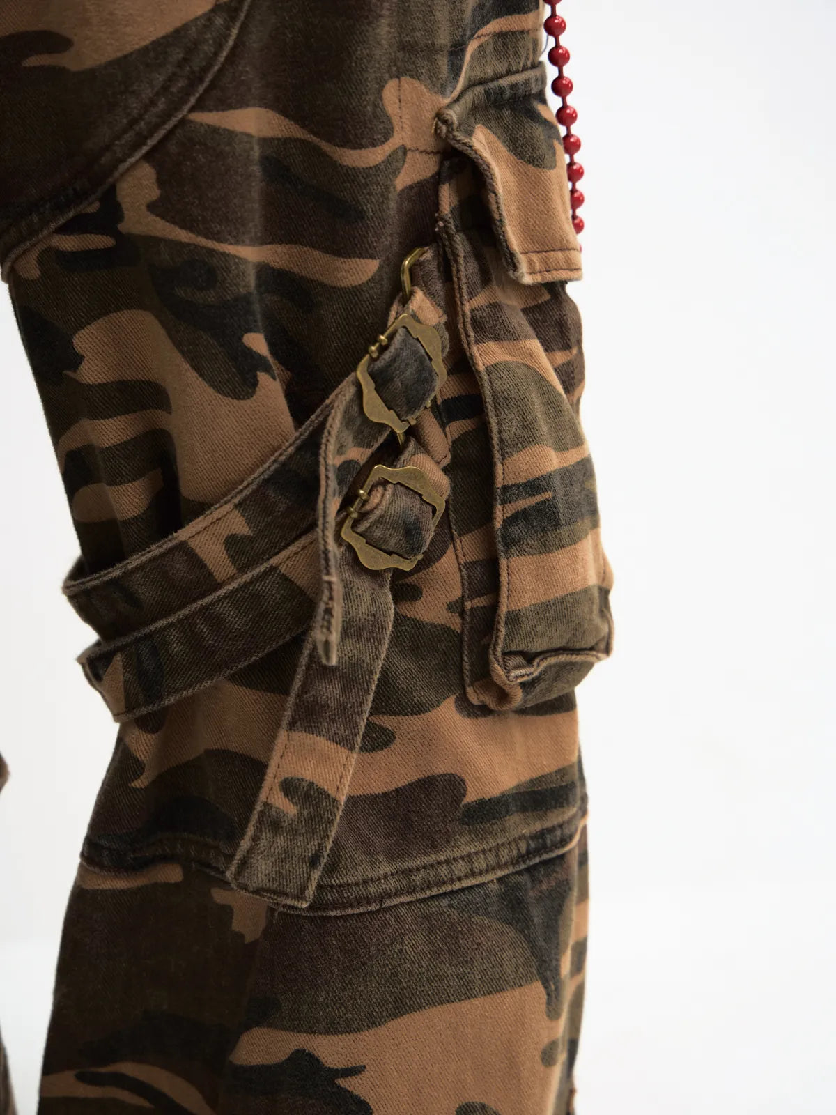 Peoplesense Camouflage Baggy Straight Cargo Pants