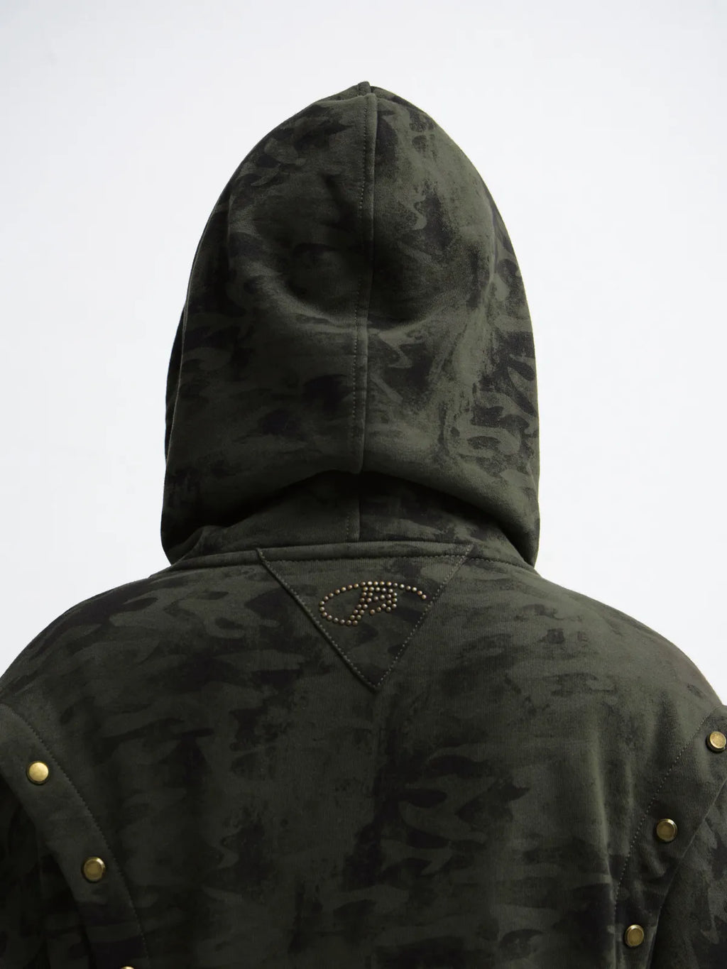 Peoplesense Camouflage Button-Down Hoodie