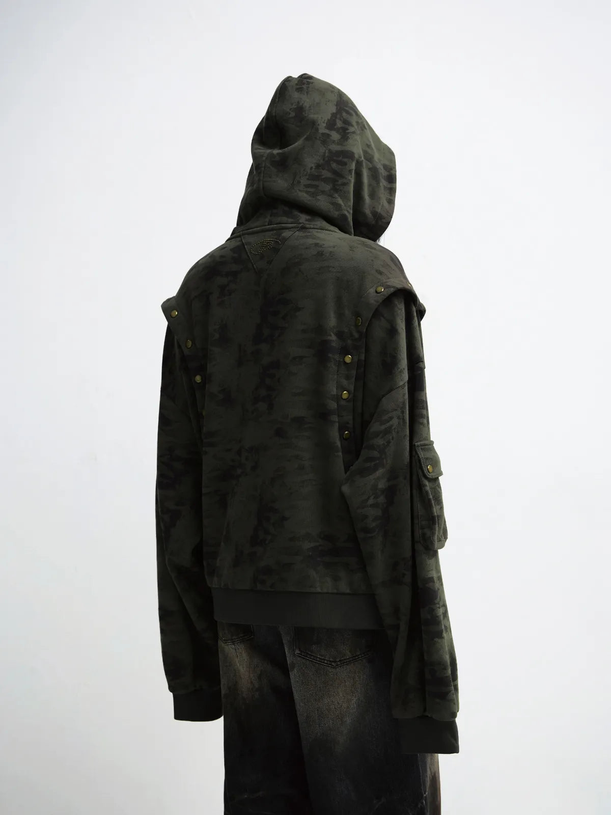 Peoplesense Camouflage Button-Down Hoodie