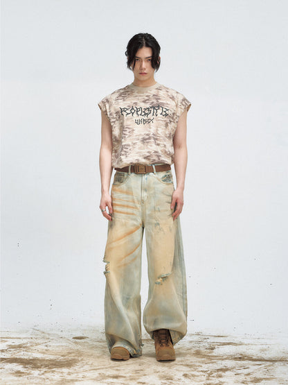 Peoplesense Camouflage Sleeveless Shirt