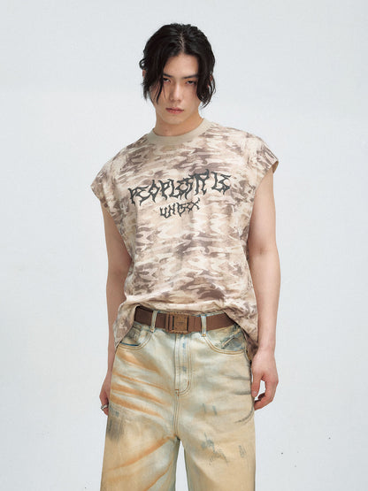Peoplesense Camouflage Sleeveless Shirt