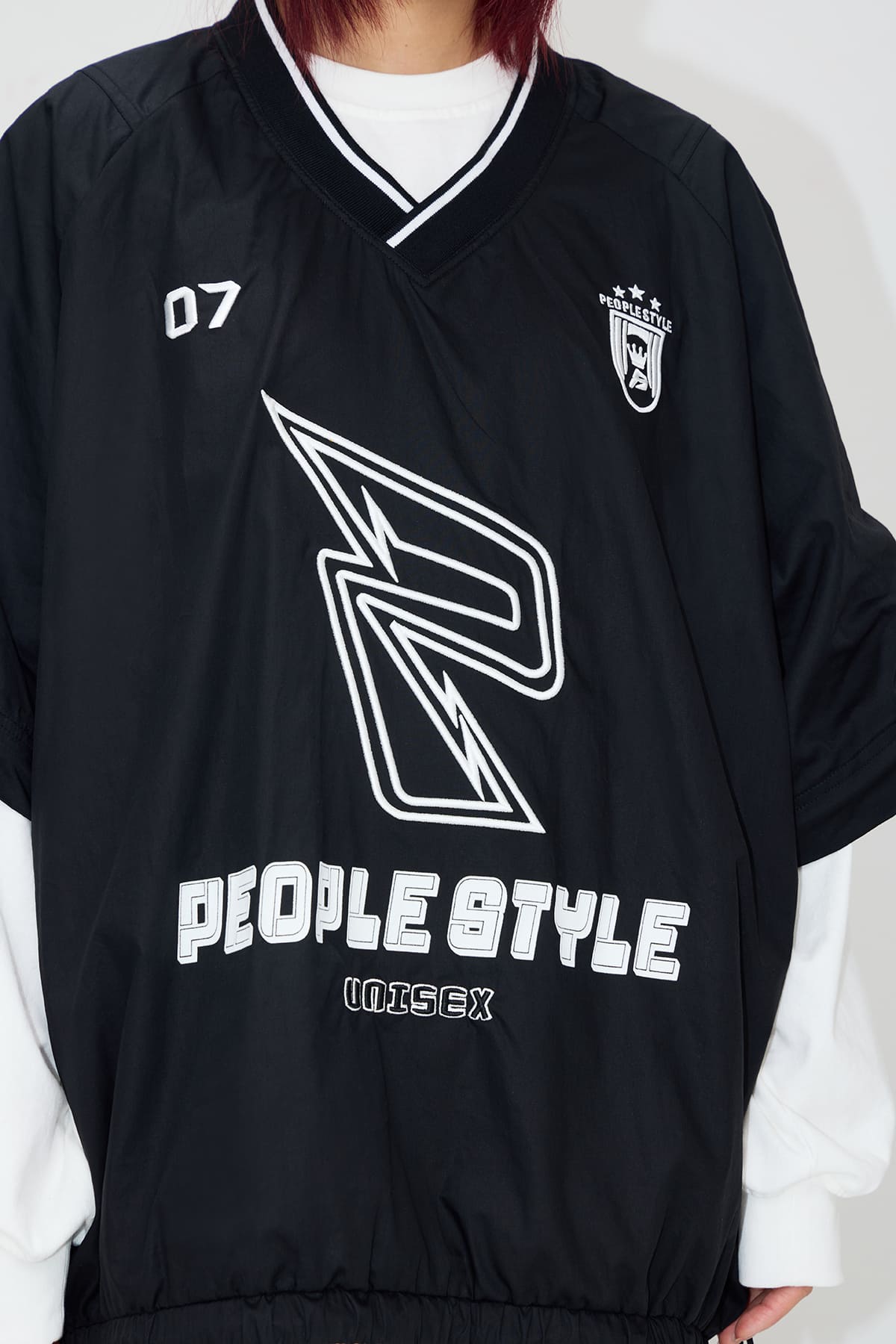 PeopleStyle Embroidered Oversized Sweatshirt