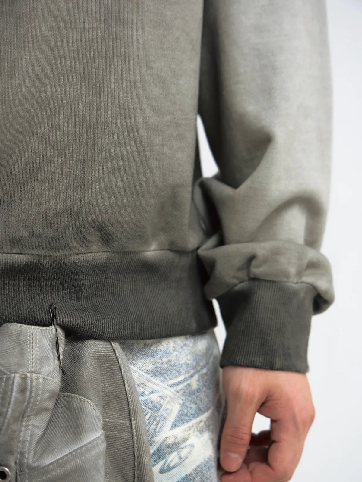 Peoplesense Dirty Dyed Distressed Washed Polo Shirt