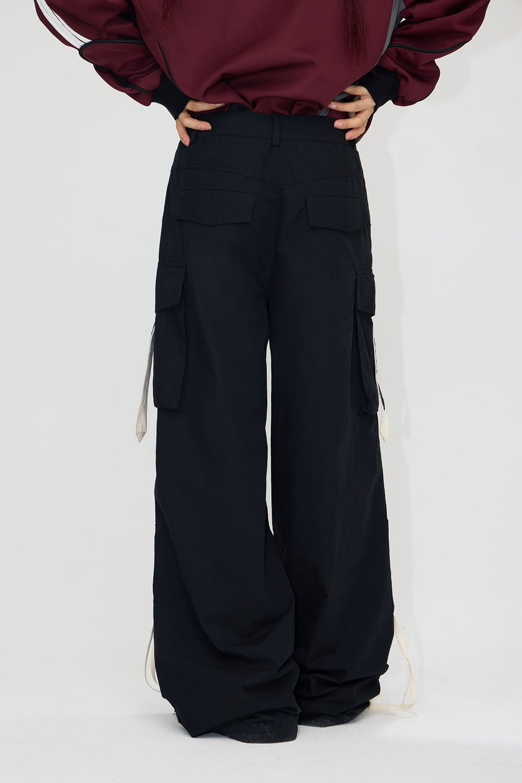 Peoplesense Drawstring Vintage Pleated Pants