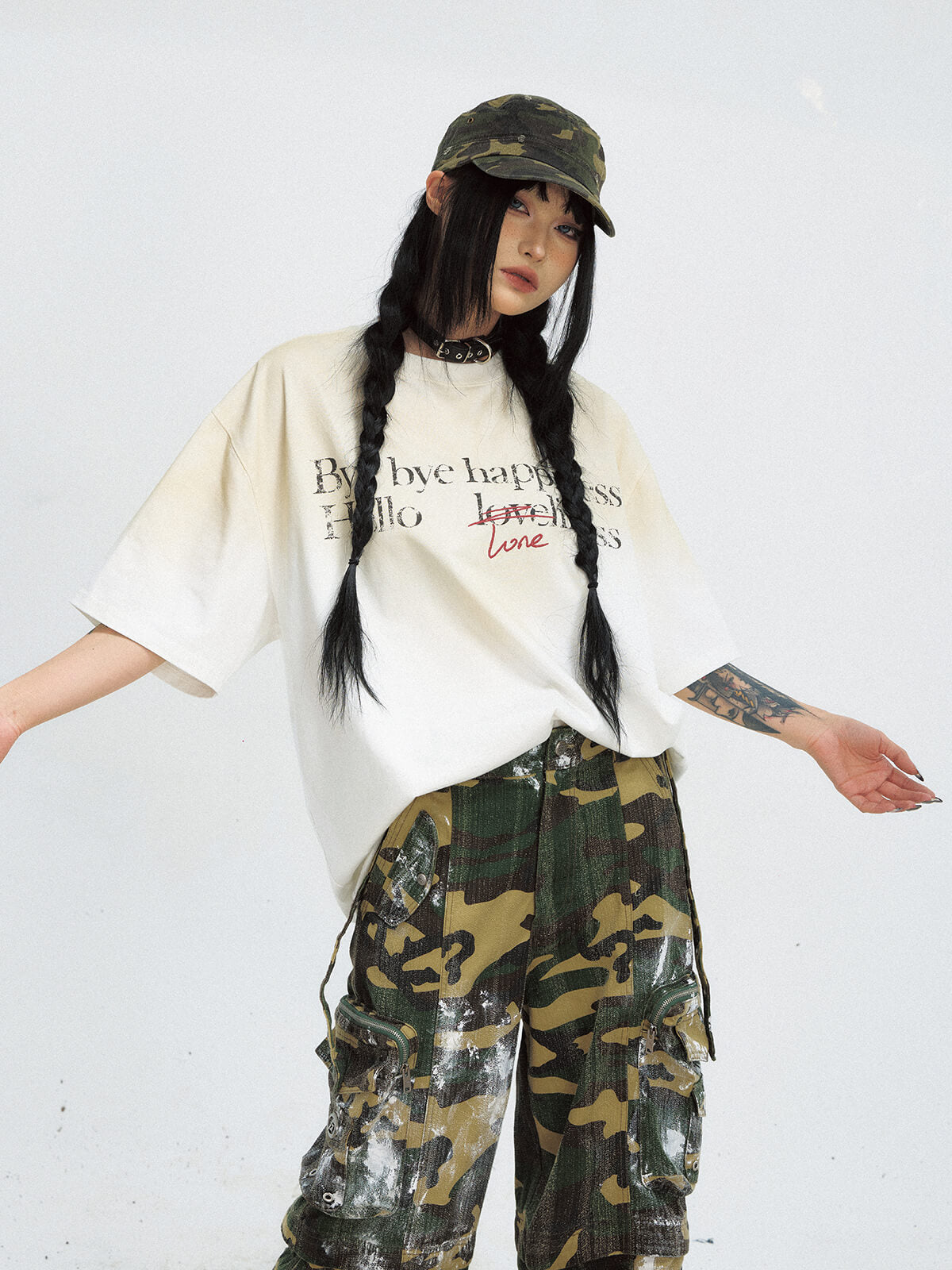 Peoplesense Gradient Vintage Oversized Tee