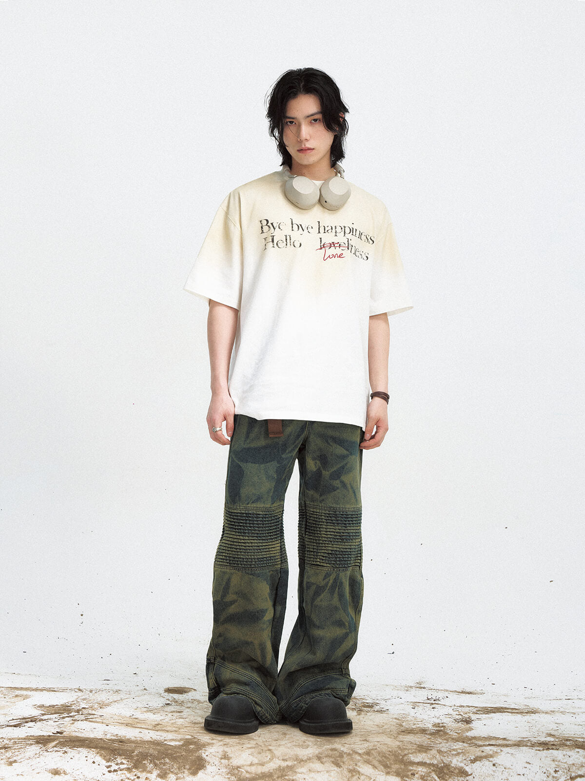 Peoplesense Gradient Vintage Oversized Tee
