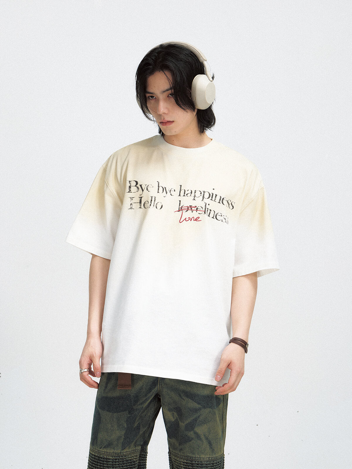 Peoplesense Gradient Vintage Oversized Tee