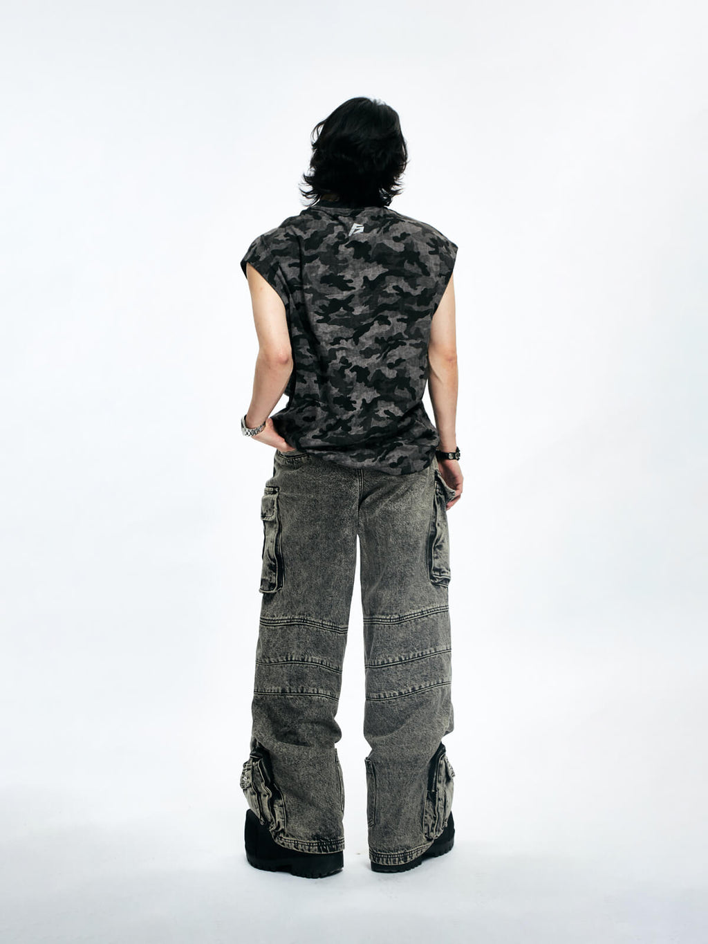 Peoplesense Camouflage Sleeveless Shirt