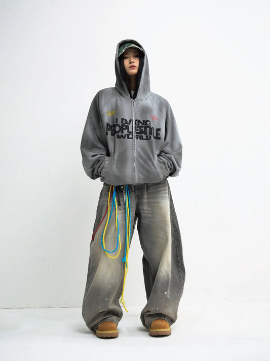 Peoplesense Gradient Zip Up Hoodie
