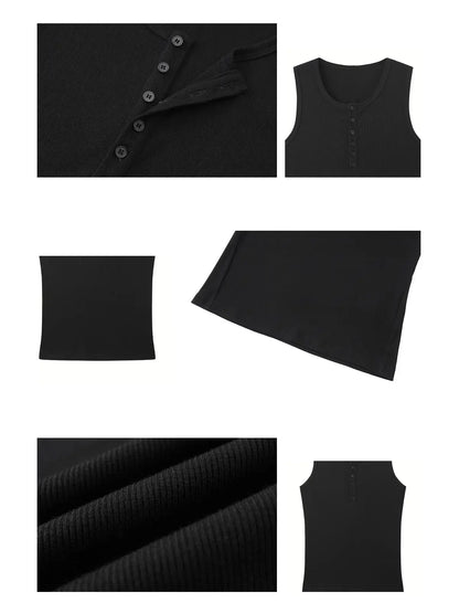 Peoplesense Fluid Rib Adjustable Knit Vest