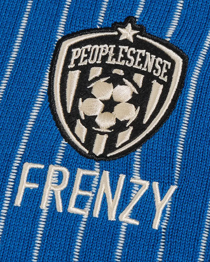 Peoplesense Knitted Zip-up Soccer Jersey Blue