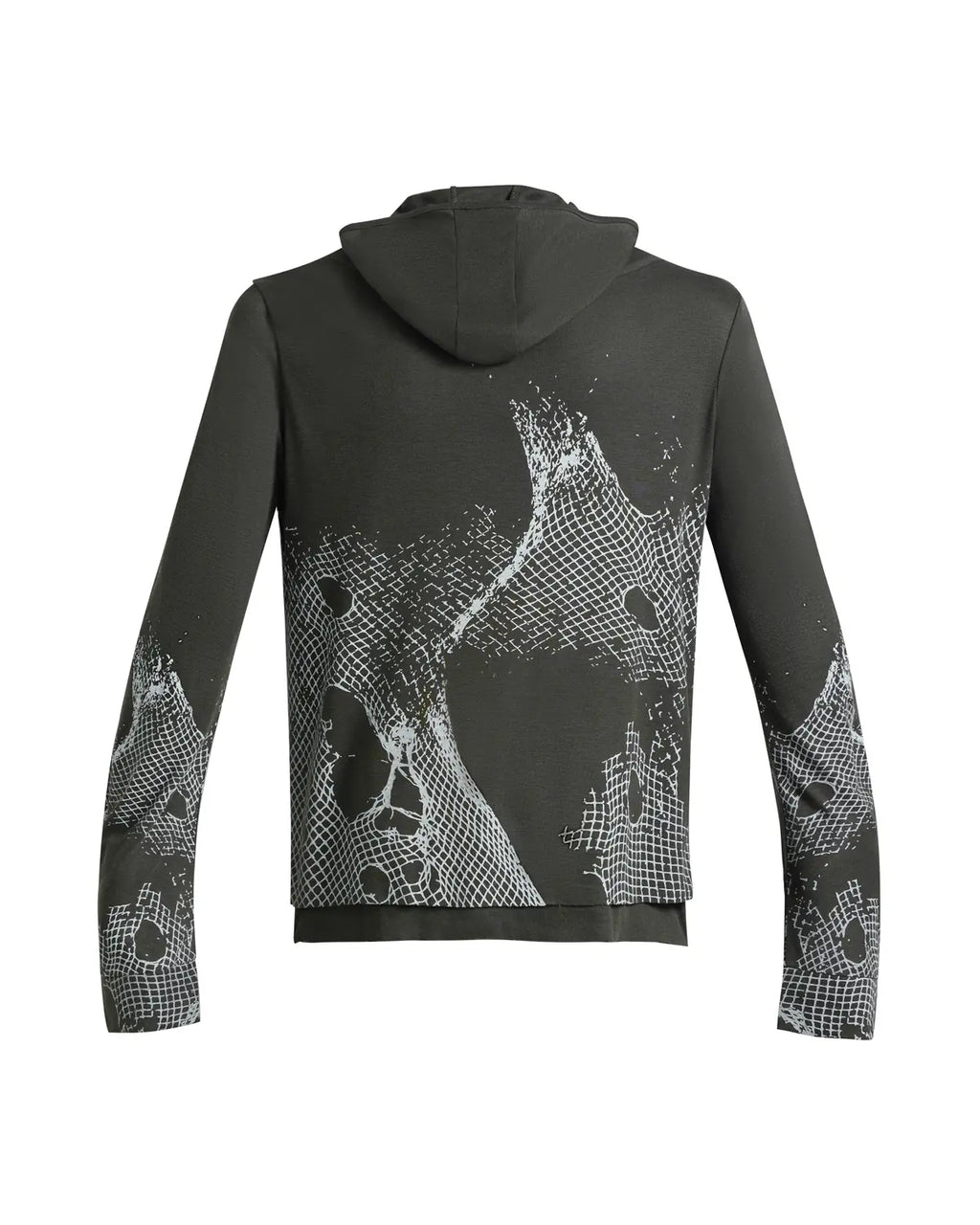 Peoplesense Vintage Mesh Fitted Hoodie Gray