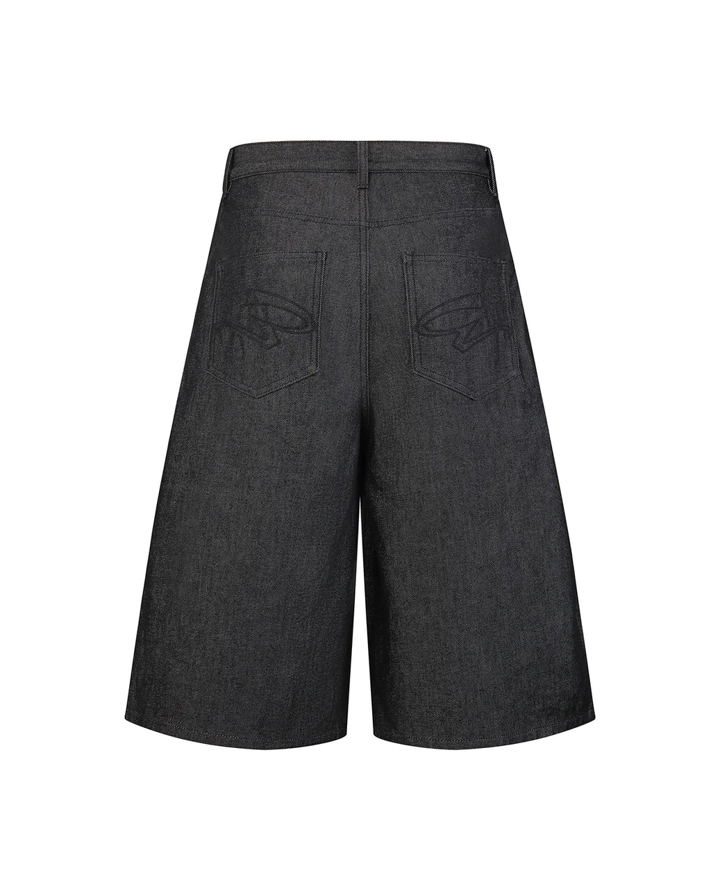 Peoplesense Pleated Baggy Raw Denim Jorts