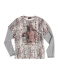 Peoplesense Ink Figure Faux-Layered T-Shirt