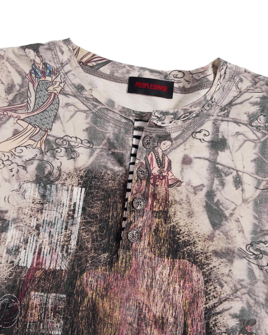 Peoplesense Ink Figure Faux-Layered T-Shirt