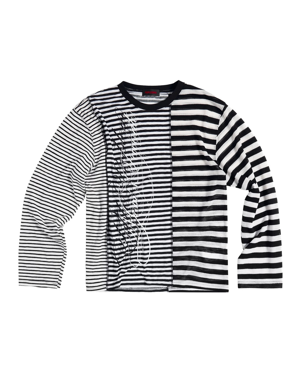 Peoplesense Mixed-Stripe Panel T-Shirt