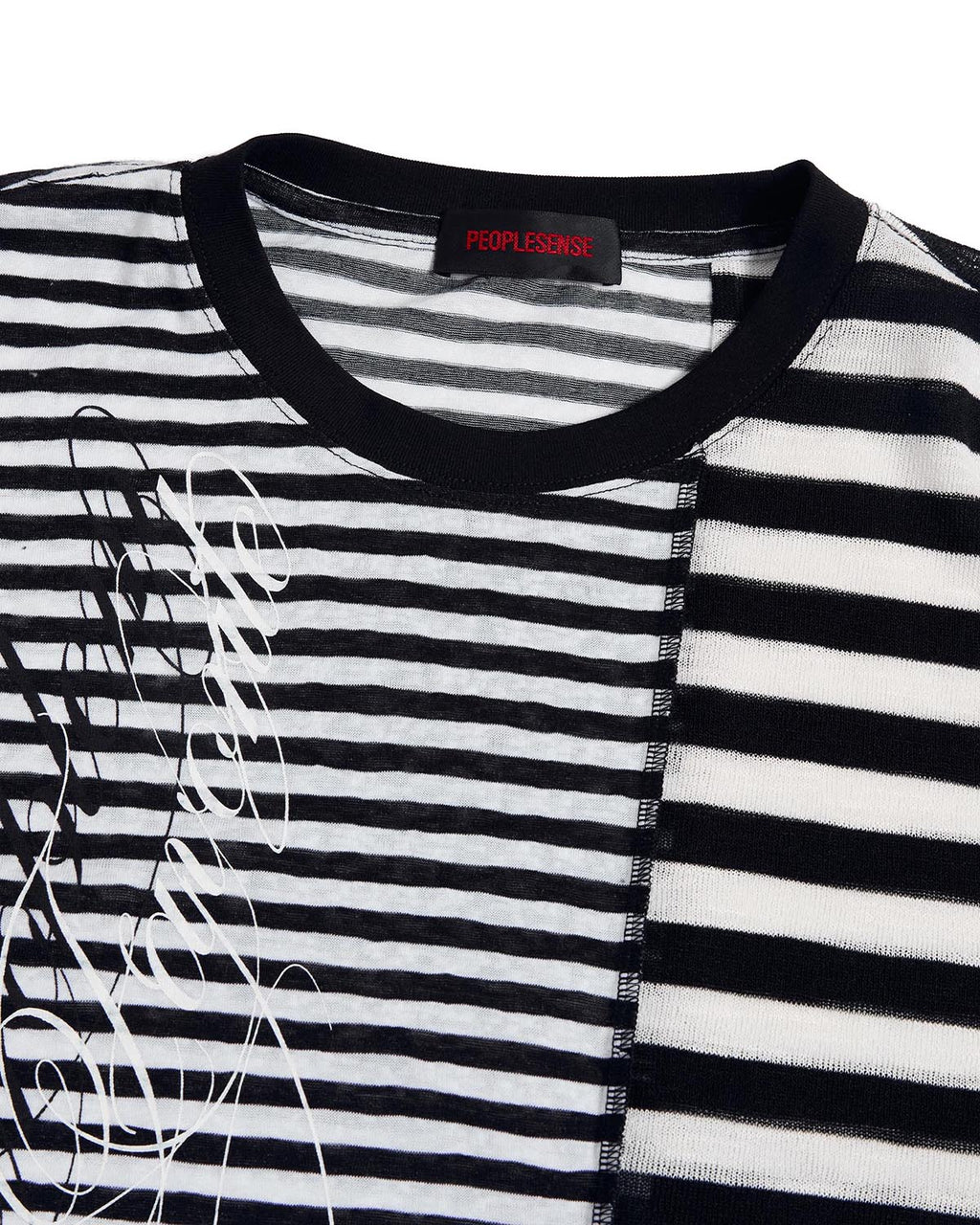 Peoplesense Mixed-Stripe Panel T-Shirt