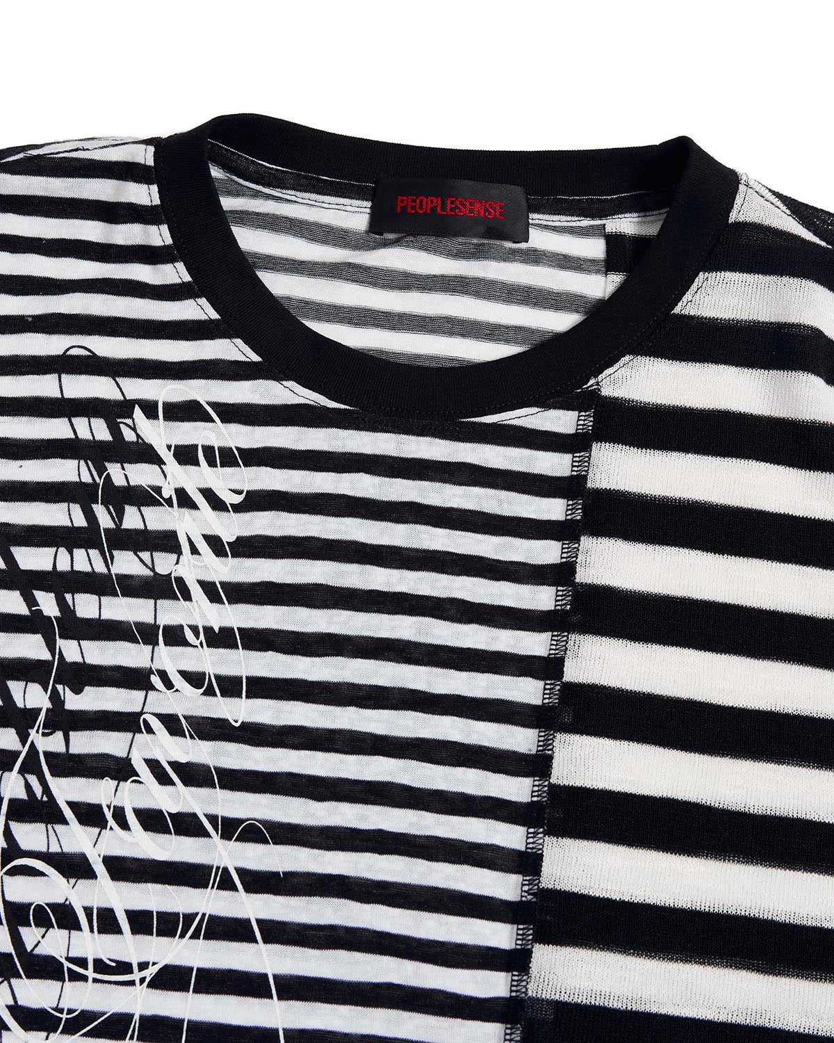 Peoplesense Mixed-Stripe Panel T-Shirt