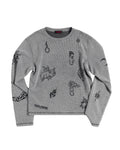 Peoplesense Distressed Waffle Knit Graphic T-Shirt