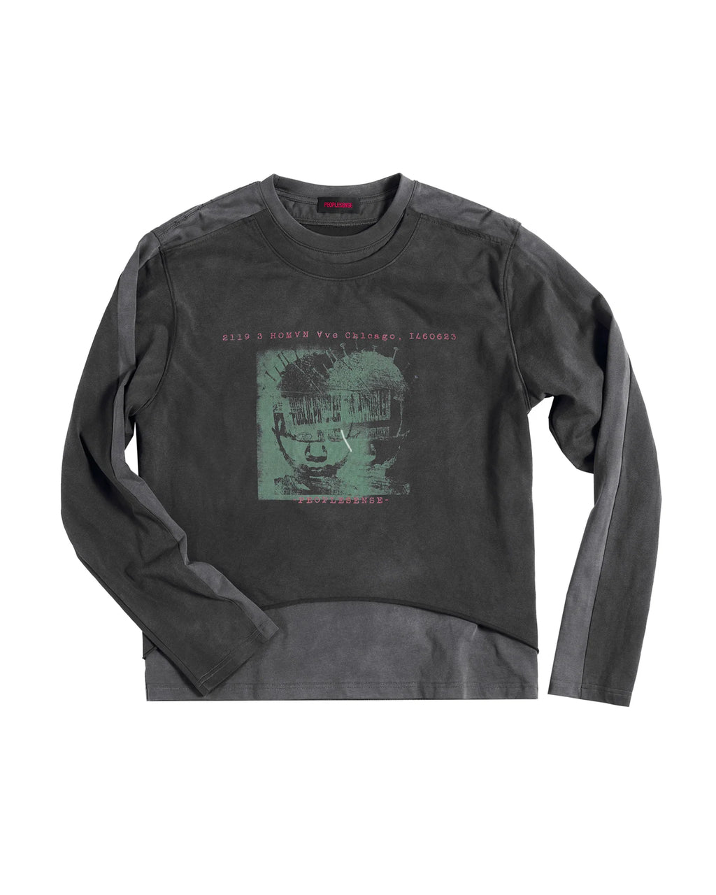 Peoplesense Puppet Figure Layered Long Sleeve T-Shirt