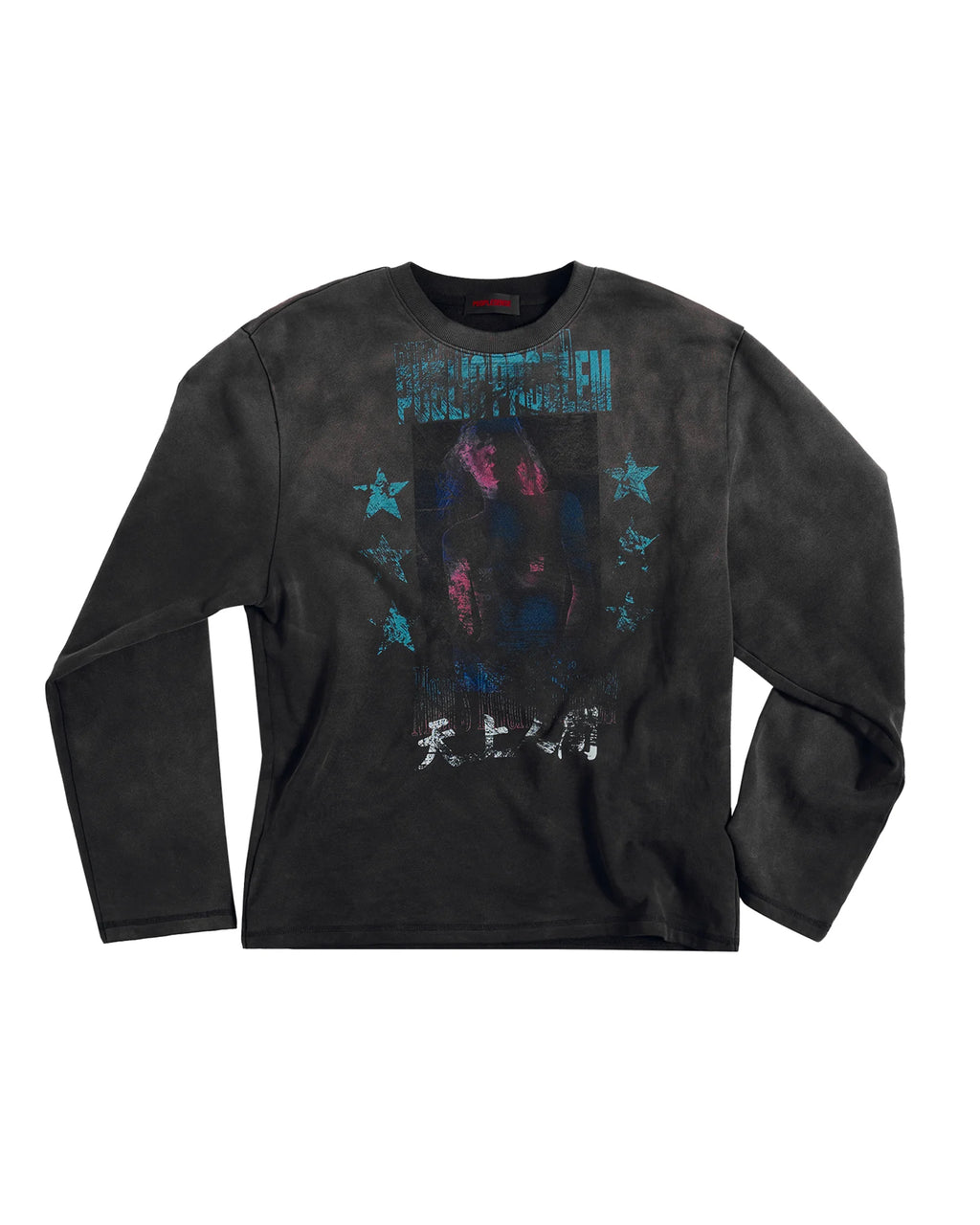 Peoplesense Blurred Figure Long Sleeve T-Shirt
