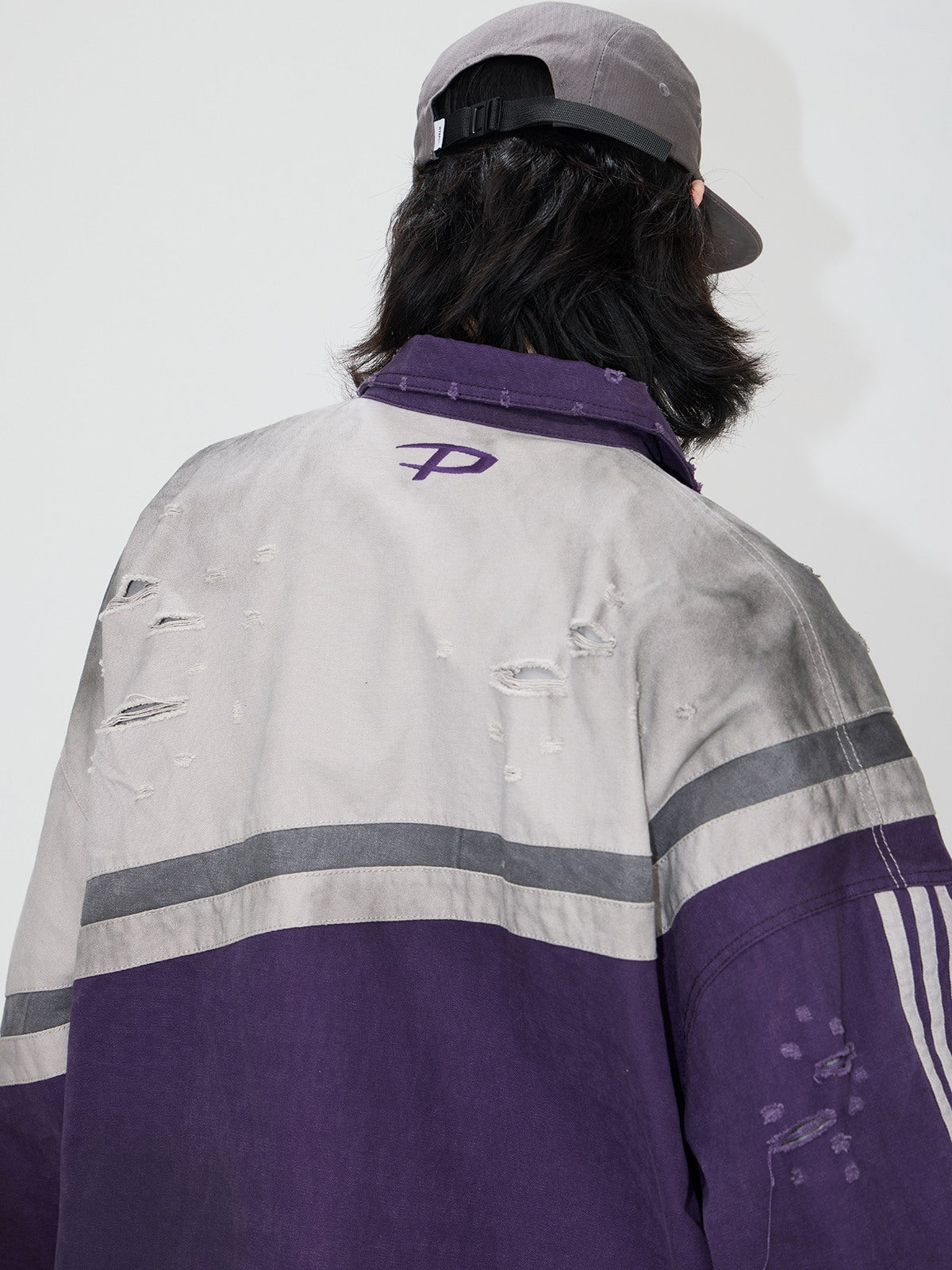 Peoplesense Hand-brushed Polo Oversized Sweatshirt