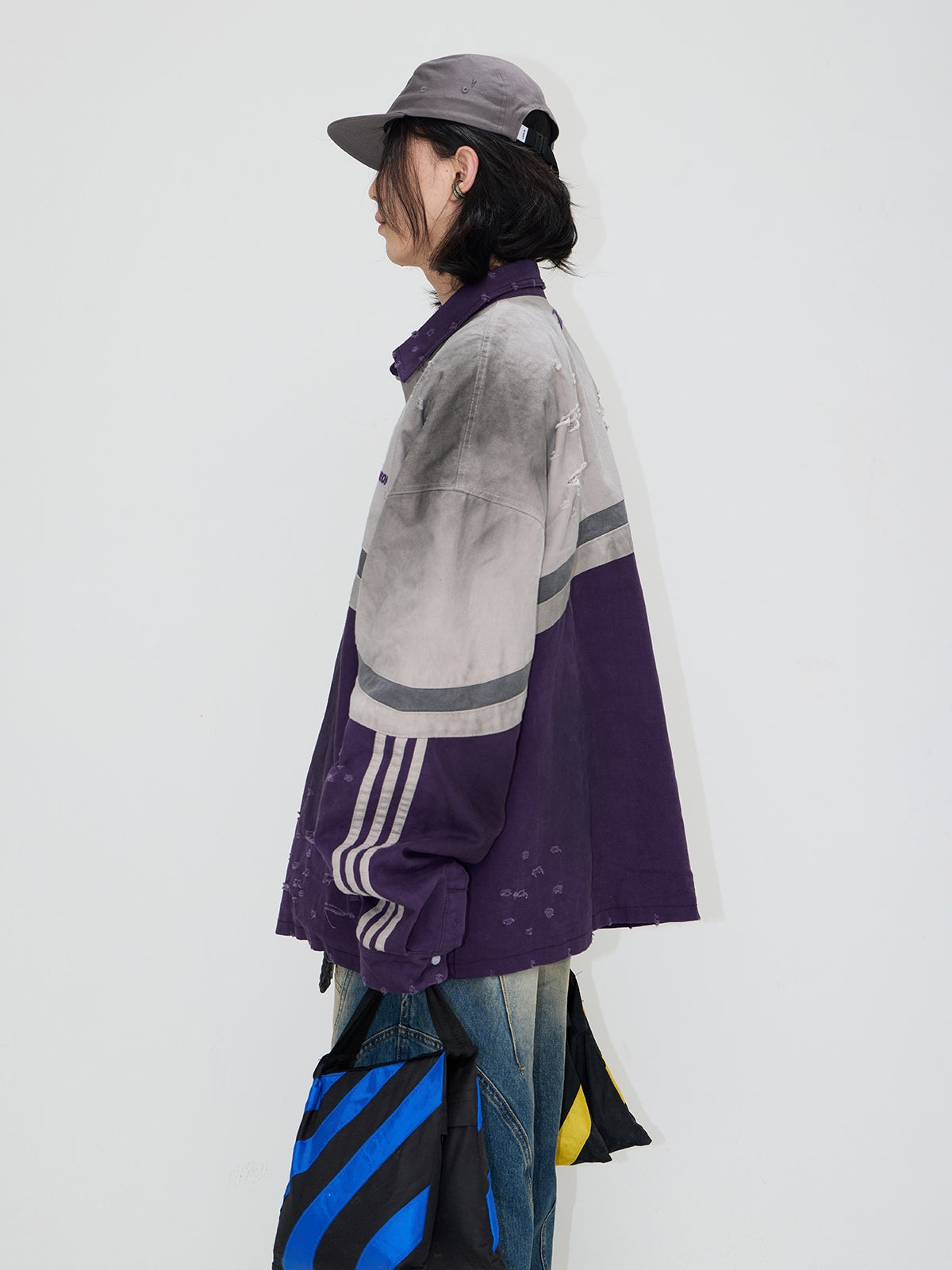 Peoplesense Hand-brushed Polo Oversized Sweatshirt