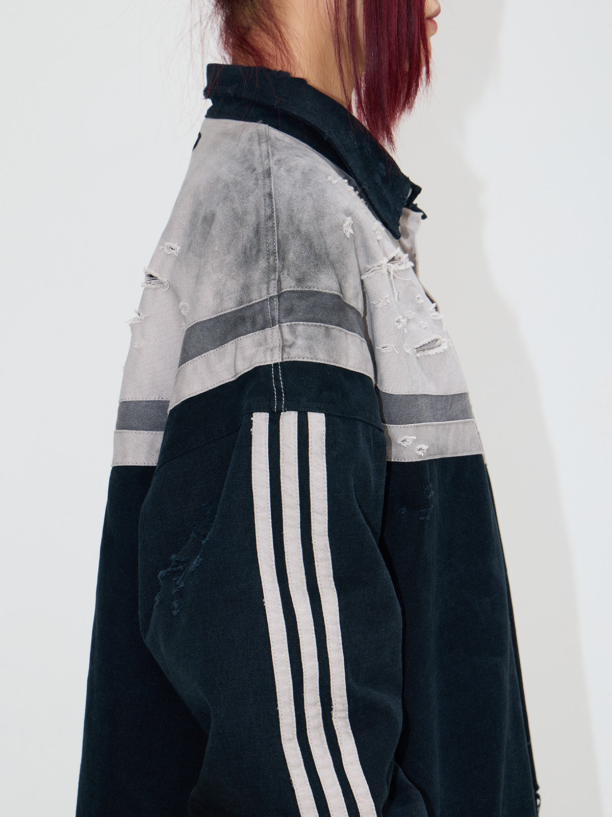 Peoplesense Hand-brushed Polo Oversized Sweatshirt