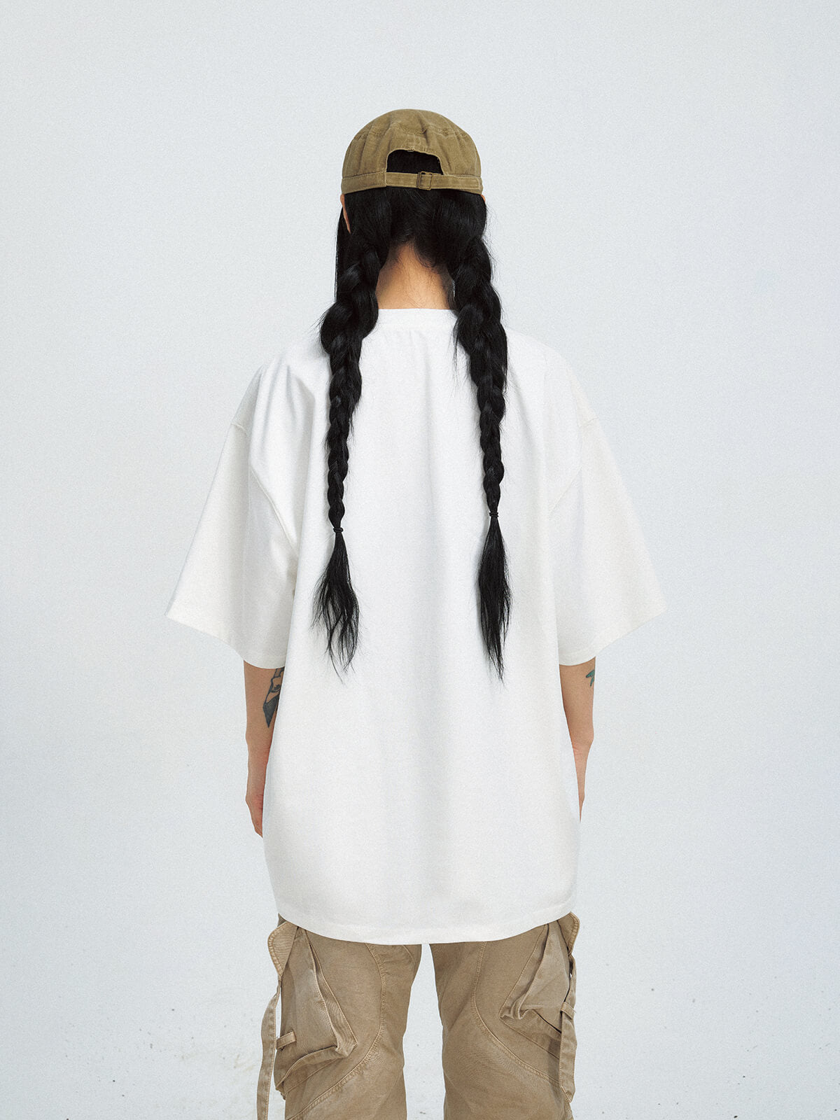 Peoplesense Vintage Cutout Oversized T-Shirt