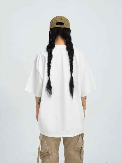 Peoplesense Vintage Cutout Oversized T-Shirt