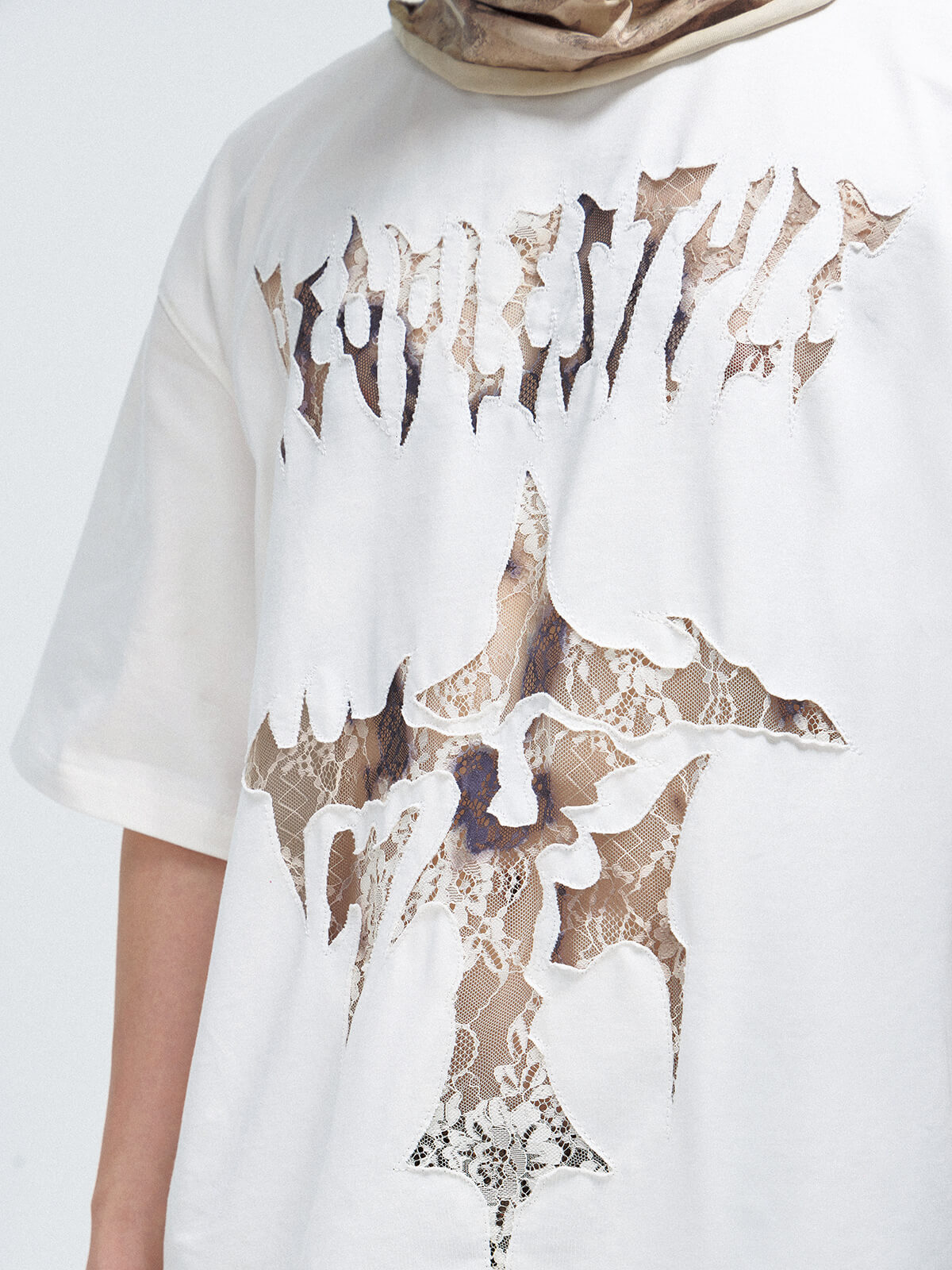 Peoplesense Vintage Cutout Oversized T-Shirt