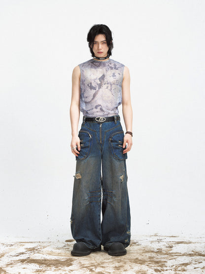 Peoplesense Mesh Cutout Tank Top