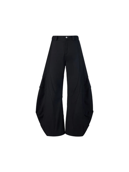 Peoplesense Black 3D Cutting Trousers