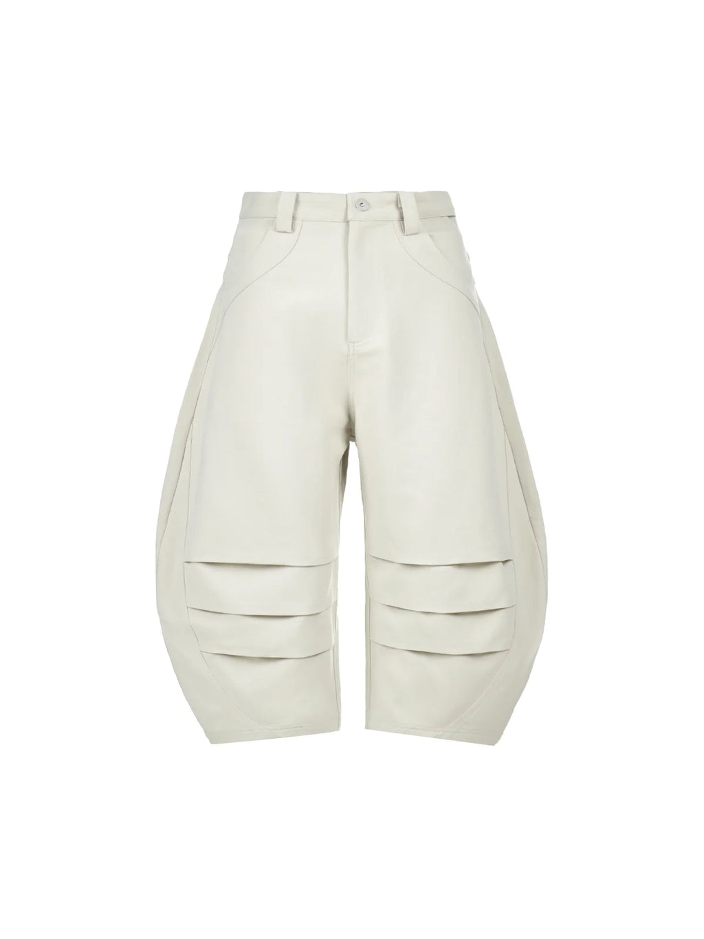 Peoplesense Deconstructed Cropped Trousers with Pleats